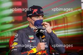 Max Verstappen (NLD) Red Bull Racing in the FIA Press Conference. 23.04.2022. Formula 1 World Championship, Rd 4, Emilia Romagna Grand Prix, Imola, Italy, Sprint Day.