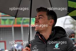 George Russell (GBR) Mercedes AMG F1 on the drivers parade. 24.04.2022. Formula 1 World Championship, Rd 4, Emilia Romagna Grand Prix, Imola, Italy, Race Day.
