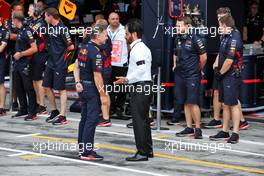 (L to R): Christian Horner (GBR) Red Bull Racing Team Principal with Mohammed Bin Sulayem (UAE) FIA President. 09.09.2022. Formula 1 World Championship, Rd 16, Italian Grand Prix, Monza, Italy, Practice Day.