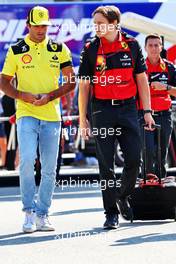 (L to R): Carlos Sainz Jr (ESP) Ferrari with Rupert Manwaring (GBR) Ferrari Performance Coach. 09.09.2022. Formula 1 World Championship, Rd 16, Italian Grand Prix, Monza, Italy, Practice Day.