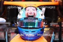 Daniel Ricciardo (AUS) McLaren MCL36  helmet. 11.09.2022. Formula 1 World Championship, Rd 16, Italian Grand Prix, Monza, Italy, Race Day.