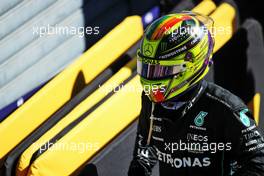 Lewis Hamilton (GBR) Mercedes AMG F1 in parc ferme. 11.09.2022. Formula 1 World Championship, Rd 16, Italian Grand Prix, Monza, Italy, Race Day.
