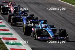 Fernando Alonso (ESP) Alpine F1 Team A522. 11.09.2022. Formula 1 World Championship, Rd 16, Italian Grand Prix, Monza, Italy, Race Day.