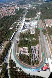 The Monza circuit from the air. 11.09.2022. Formula 1 World Championship, Rd 16, Italian Grand Prix, Monza, Italy, Race Day.