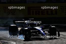 Nyck de Vries (NLD) Williams Racing FW44 Reserve Driver locks up under braking. 10.09.2022. Formula 1 World Championship, Rd 16, Italian Grand Prix, Monza, Italy, Qualifying Day.