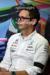 Andrew Shovlin (GBR) Mercedes AMG F1 Trackside Engineering Director in the FIA Press Conference. 10.09.2022. Formula 1 World Championship, Rd 16, Italian Grand Prix, Monza, Italy, Qualifying Day.