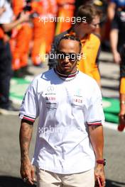 Lewis Hamilton (GBR) Mercedes AMG F1 on the drivers parade. 11.09.2022. Formula 1 World Championship, Rd 16, Italian Grand Prix, Monza, Italy, Race Day.