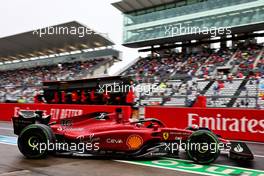 Charles Leclerc (MON) Ferrari F1-75 leaves the pits. 07.10.2022. Formula 1 World Championship, Rd 18, Japanese Grand Prix, Suzuka, Japan, Practice Day.