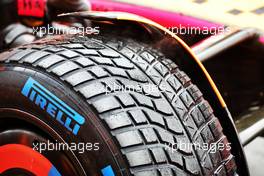 Wet Pirelli tyre on a McLaren MCL36. 07.10.2022. Formula 1 World Championship, Rd 18, Japanese Grand Prix, Suzuka, Japan, Practice Day.