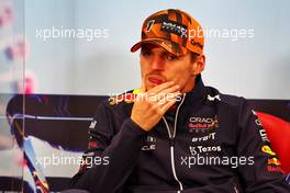 Race winner and World Champion Max Verstappen (NLD) Red Bull Racing in the post race FIA Press Conference. 09.10.2022. Formula 1 World Championship, Rd 18, Japanese Grand Prix, Suzuka, Japan, Race Day.
