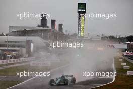 Lance Stroll (CDN) Aston Martin F1 Team AMR22. 09.10.2022. Formula 1 World Championship, Rd 18, Japanese Grand Prix, Suzuka, Japan, Race Day.