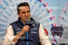 Dave Robson (GBR) Williams Racing Head of Vehicle Performance, in the FIA Press Conference. 08.10.2022. Formula 1 World Championship, Rd 18, Japanese Grand Prix, Suzuka, Japan, Qualifying Day.