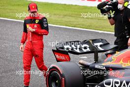 Charles Leclerc (MON) Ferrari in qualifying parc ferme. 08.10.2022. Formula 1 World Championship, Rd 18, Japanese Grand Prix, Suzuka, Japan, Qualifying Day.