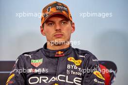 Max Verstappen (NLD) Red Bull Racing in the post qualifying FIA Press Conference. 08.10.2022. Formula 1 World Championship, Rd 18, Japanese Grand Prix, Suzuka, Japan, Qualifying Day.