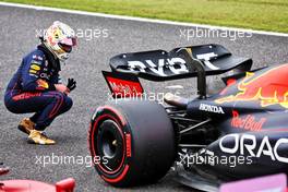 Max Verstappen (NLD) Red Bull Racing RB18 in qualifying parc ferme. 08.10.2022. Formula 1 World Championship, Rd 18, Japanese Grand Prix, Suzuka, Japan, Qualifying Day.