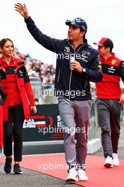 Sergio Perez (MEX) Red Bull Racing on the drivers parade. 09.10.2022. Formula 1 World Championship, Rd 18, Japanese Grand Prix, Suzuka, Japan, Race Day.