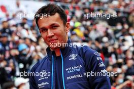 Alexander Albon (THA) Williams Racing on the drivers parade. 09.10.2022. Formula 1 World Championship, Rd 18, Japanese Grand Prix, Suzuka, Japan, Race Day.