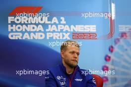 Kevin Magnussen (DEN) Haas F1 Team in the FIA Press Conference. 06.10.2022. Formula 1 World Championship, Rd 18, Japanese Grand Prix, Suzuka, Japan, Preparation Day.