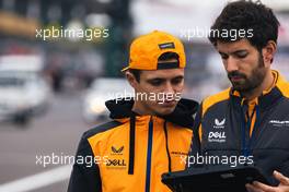 Lando Norris (GBR) McLaren walks the circuit with Jose Manuel Lopez Garcia (ESP) McLaren Lead Performance Engineer. 06.10.2022. Formula 1 World Championship, Rd 18, Japanese Grand Prix, Suzuka, Japan, Preparation Day.