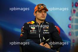 Max Verstappen (NLD) Red Bull Racing in the FIA Press Conference. 06.10.2022. Formula 1 World Championship, Rd 18, Japanese Grand Prix, Suzuka, Japan, Preparation Day.