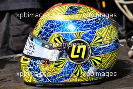 The helmet of Lando Norris (GBR) McLaren. 27.05.2022. Formula 1 World Championship, Rd 7, Monaco Grand Prix, Monte Carlo, Monaco, Friday.