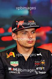 Max Verstappen (NLD) Red Bull Racing in the FIA Press Conference. 27.05.2022. Formula 1 World Championship, Rd 7, Monaco Grand Prix, Monte Carlo, Monaco, Friday.