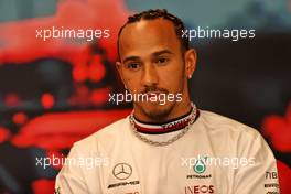 Lewis Hamilton (GBR) Mercedes AMG F1 in the FIA Press Conference. 27.05.2022. Formula 1 World Championship, Rd 7, Monaco Grand Prix, Monte Carlo, Monaco, Friday.