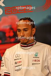 Lewis Hamilton (GBR) Mercedes AMG F1 in the FIA Press Conference. 27.05.2022. Formula 1 World Championship, Rd 7, Monaco Grand Prix, Monte Carlo, Monaco, Friday.