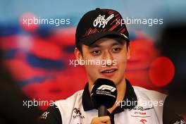 Guanyu Zhou (CHN) Alfa Romeo F1 Team in the FIA Press Conference. 27.05.2022. Formula 1 World Championship, Rd 7, Monaco Grand Prix, Monte Carlo, Monaco, Friday.
