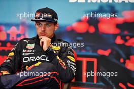 Max Verstappen (NLD) Red Bull Racing in the post race FIA Press Conference. 29.05.2022. Formula 1 World Championship, Rd 7, Monaco Grand Prix, Monte Carlo, Monaco, Race Day.