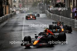 Sergio Perez (MEX) Red Bull Racing RB18 on a formation lap. 29.05.2022. Formula 1 World Championship, Rd 7, Monaco Grand Prix, Monte Carlo, Monaco, Race Day.
