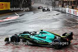Sebastian Vettel (GER) Aston Martin F1 Team AMR22 runs wide. 29.05.2022. Formula 1 World Championship, Rd 7, Monaco Grand Prix, Monte Carlo, Monaco, Race Day.