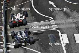 Kevin Magnussen (DEN) Haas VF-22 leads Pierre Gasly (FRA) AlphaTauri AT03. 29.05.2022. Formula 1 World Championship, Rd 7, Monaco Grand Prix, Monte Carlo, Monaco, Race Day.