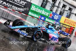 Fernando Alonso (ESP) Alpine F1 Team A522 on a formation lap. 29.05.2022. Formula 1 World Championship, Rd 7, Monaco Grand Prix, Monte Carlo, Monaco, Race Day.