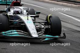 Lewis Hamilton (GBR) Mercedes AMG F1 W13 with damaged front wing. 29.05.2022. Formula 1 World Championship, Rd 7, Monaco Grand Prix, Monte Carlo, Monaco, Race Day.