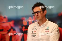 Andrew Shovlin (GBR) Mercedes AMG F1 Trackside Engineering Director in the FIA Press Conference. 28.05.2022. Formula 1 World Championship, Rd 7, Monaco Grand Prix, Monte Carlo, Monaco, Qualifying Day.