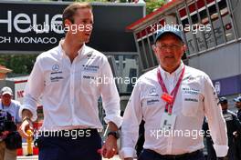 (L to R): James Matthews (GBR) Eden Rock Group CEO - Williams Racing Board Member with Bjorn Bergabo (SWE). 28.05.2022. Formula 1 World Championship, Rd 7, Monaco Grand Prix, Monte Carlo, Monaco, Qualifying Day.