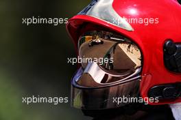 Kevin Magnussen (DEN) Haas VF-22 reflected in a fire marshal's helmet visor. 28.05.2022. Formula 1 World Championship, Rd 7, Monaco Grand Prix, Monte Carlo, Monaco, Qualifying Day.