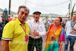 Jackie Stewart (GBR) (Centre) with Rainer Schlegelmilch (GER) Photographer and his wife Marianne Wehlauer. 28.05.2022. Formula 1 World Championship, Rd 7, Monaco Grand Prix, Monte Carlo, Monaco, Qualifying Day.