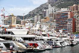 Circuit atmosphere - Boats in the scenic Monaco Harbour. 28.05.2022. Formula 1 World Championship, Rd 7, Monaco Grand Prix, Monte Carlo, Monaco, Qualifying Day.
