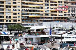Circuit atmosphere - Boats in the scenic Monaco Harbour. 28.05.2022. Formula 1 World Championship, Rd 7, Monaco Grand Prix, Monte Carlo, Monaco, Qualifying Day.