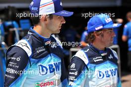 (L to R): Esteban Ocon (FRA) Alpine F1 Team and Fernando Alonso (ESP) Alpine F1 Team. 26.05.2022. Formula 1 World Championship, Rd 7, Monaco Grand Prix, Monte Carlo, Monaco, Practice Day.