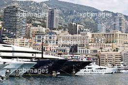 Circuit atmosphere - Boats in the scenic Monaco Harbour. 26.05.2022. Formula 1 World Championship, Rd 7, Monaco Grand Prix, Monte Carlo, Monaco, Practice Day.