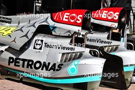 Mercedes AMG F1 W13 engine covers. 26.05.2022. Formula 1 World Championship, Rd 7, Monaco Grand Prix, Monte Carlo, Monaco, Practice Day.
