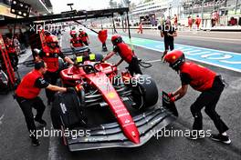 Charles Leclerc (MON) Ferrari F1-75 in the pits. 28.10.2022. Formula 1 World Championship, Rd 20, Mexican Grand Prix, Mexico City, Mexico, Practice Day.