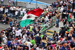 Circuit atmosphere - fans in the grandstand. 28.10.2022. Formula 1 World Championship, Rd 20, Mexican Grand Prix, Mexico City, Mexico, Practice Day.