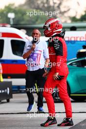 Charles Leclerc (MON) Ferrari returns to the pits after he crashed in the second practice session. 28.10.2022. Formula 1 World Championship, Rd 20, Mexican Grand Prix, Mexico City, Mexico, Practice Day.