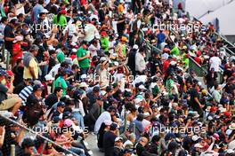Circuit atmosphere - fans in the grandstand. 28.10.2022. Formula 1 World Championship, Rd 20, Mexican Grand Prix, Mexico City, Mexico, Practice Day.