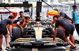 Daniel Ricciardo (AUS) McLaren MCL36 in the pits. 28.10.2022. Formula 1 World Championship, Rd 20, Mexican Grand Prix, Mexico City, Mexico, Practice Day.