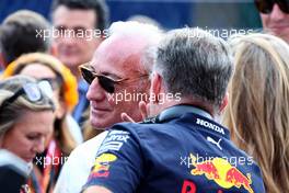 Christian Horner (GBR) Red Bull Racing Team Principal with Greg Maffei (USA) Liberty Media Corporation President and Chief Executive Officer on the grid. 30.10.2022. Formula 1 World Championship, Rd 20, Mexican Grand Prix, Mexico City, Mexico, Race Day.